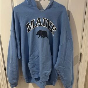 MV Sport Light Blue Maine Bear Hoodie